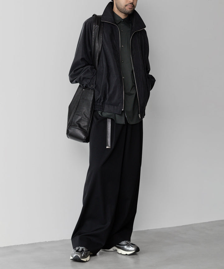 ssstein(シュタイン)の24AWコレクション SILK NYLON ZIP UP BLOUSON - BLACK 公式通販サイトsession福岡セレクトショップ