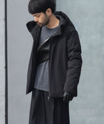画像をギャラリービューアに読み込む, ATTACHMENT アタッチメントの3LAYER LIGHT TAFFETA HOODED DOWN JACKET - BLACKの公式通販サイトsession福岡セレクトショップ
