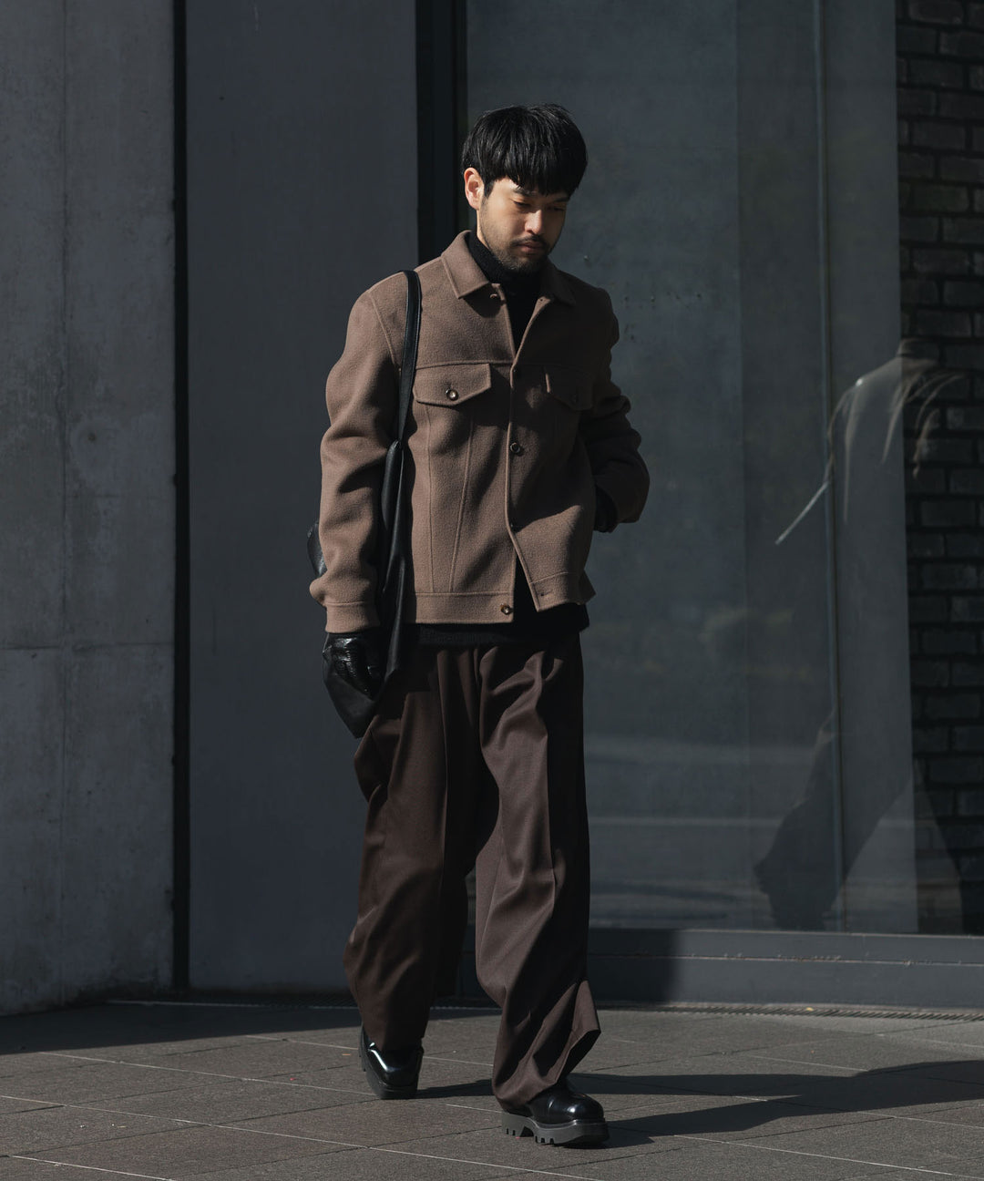 ATTACHMENT アタッチメントのWO/CA DOUBLE FACE BEAVER TRACKER JACKET - KHAKI GRAYの公式通販サイトsession福岡セレクトショップ