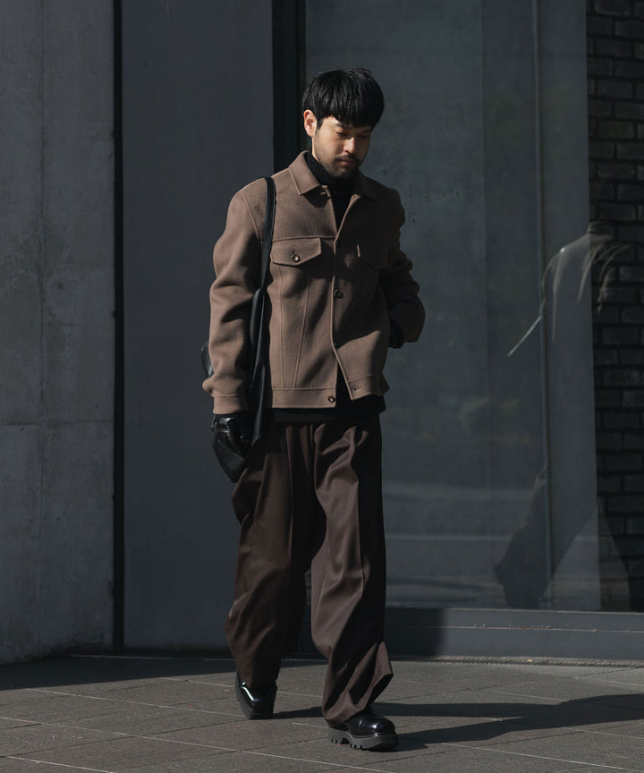ATTACHMENT アタッチメントのWO/CA DOUBLE FACE BEAVER TRACKER JACKET - KHAKI GRAYの公式通販サイトsession福岡セレクトショップ