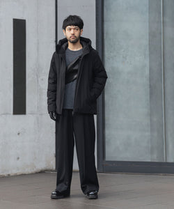 ATTACHMENT /アタッチメント】3LAYER LIGHT TAFFETA HOODED DOWN