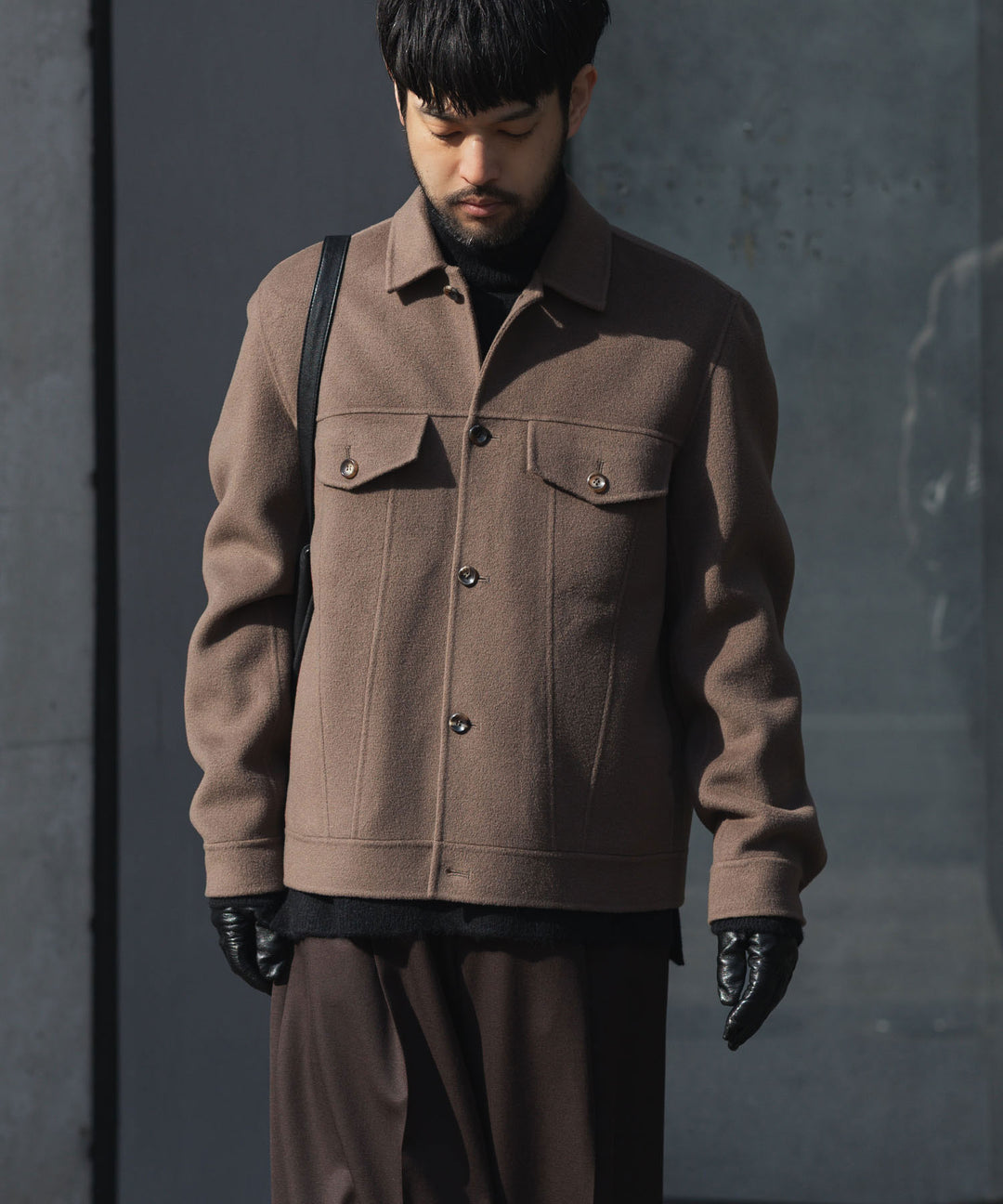 ATTACHMENT アタッチメントのWO/CA DOUBLE FACE BEAVER TRACKER JACKET - KHAKI GRAYの公式通販サイトsession福岡セレクトショップ