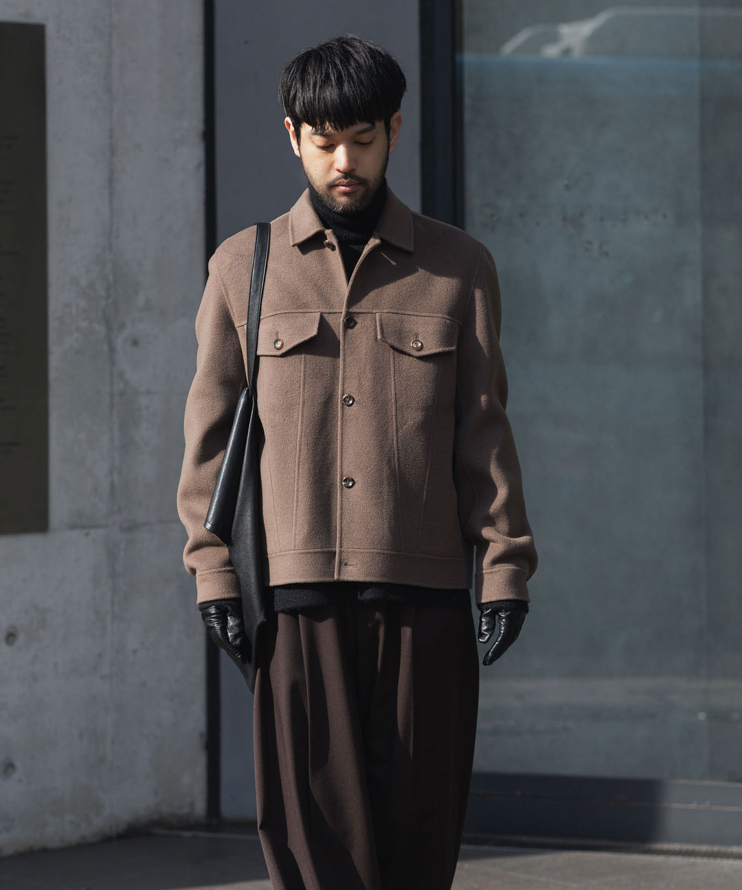 ATTACHMENT アタッチメントのWO/CA DOUBLE FACE BEAVER TRACKER JACKET - KHAKI GRAYの公式通販サイトsession福岡セレクトショップ
