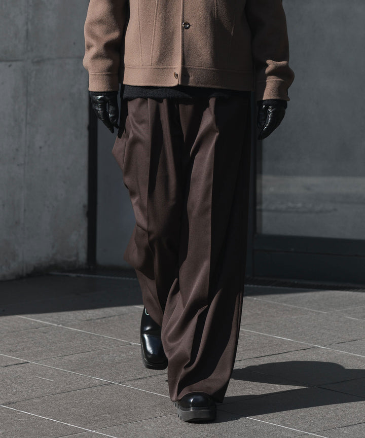 ssstein(シュタイン)のEXTRA WIDE TROUSERS (2/60 WOOL GABARDINE) - MILITARY KHAKIの公式通販サイトsession福岡セレクトショップ