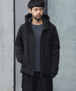 画像をギャラリービューアに読み込む, ATTACHMENT アタッチメントの3LAYER LIGHT TAFFETA HOODED DOWN JACKET - BLACKの公式通販サイトsession福岡セレクトショップ
