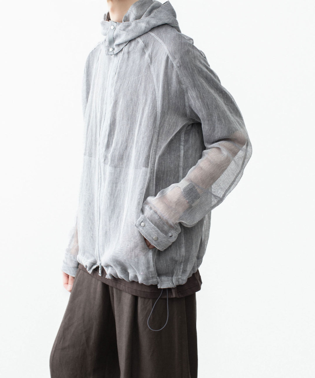 OPPOSE DUALITY オポーズデュアリティのMOSQUITO NET PARKAのLIGHT GRAY公式通販サイトsession福岡セレクトショップ