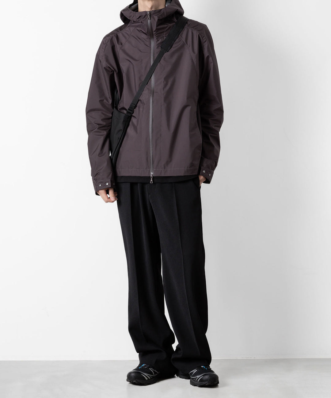 OPPOSE DUALITY オポーズデュアリティのSHORT PARKA 3L NYLON - PURPLE 公式通販サイトsession福岡セレクトショップ