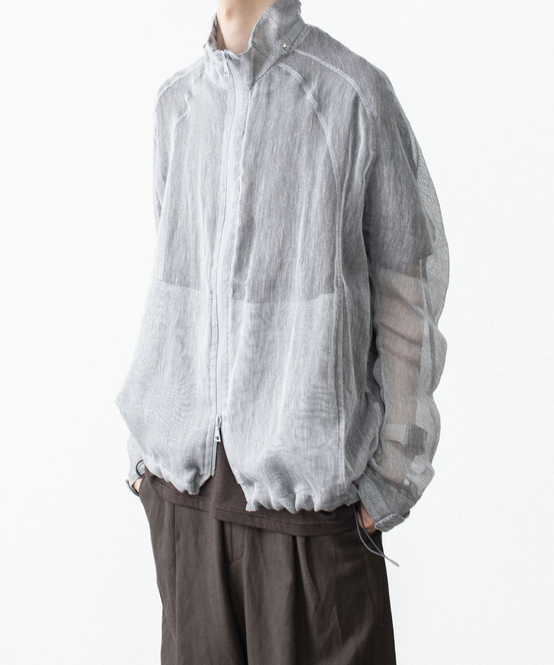 OPPOSE DUALITY オポーズデュアリティのMOSQUITO NET PARKAのLIGHT GRAY公式通販サイトsession福岡セレクトショップ