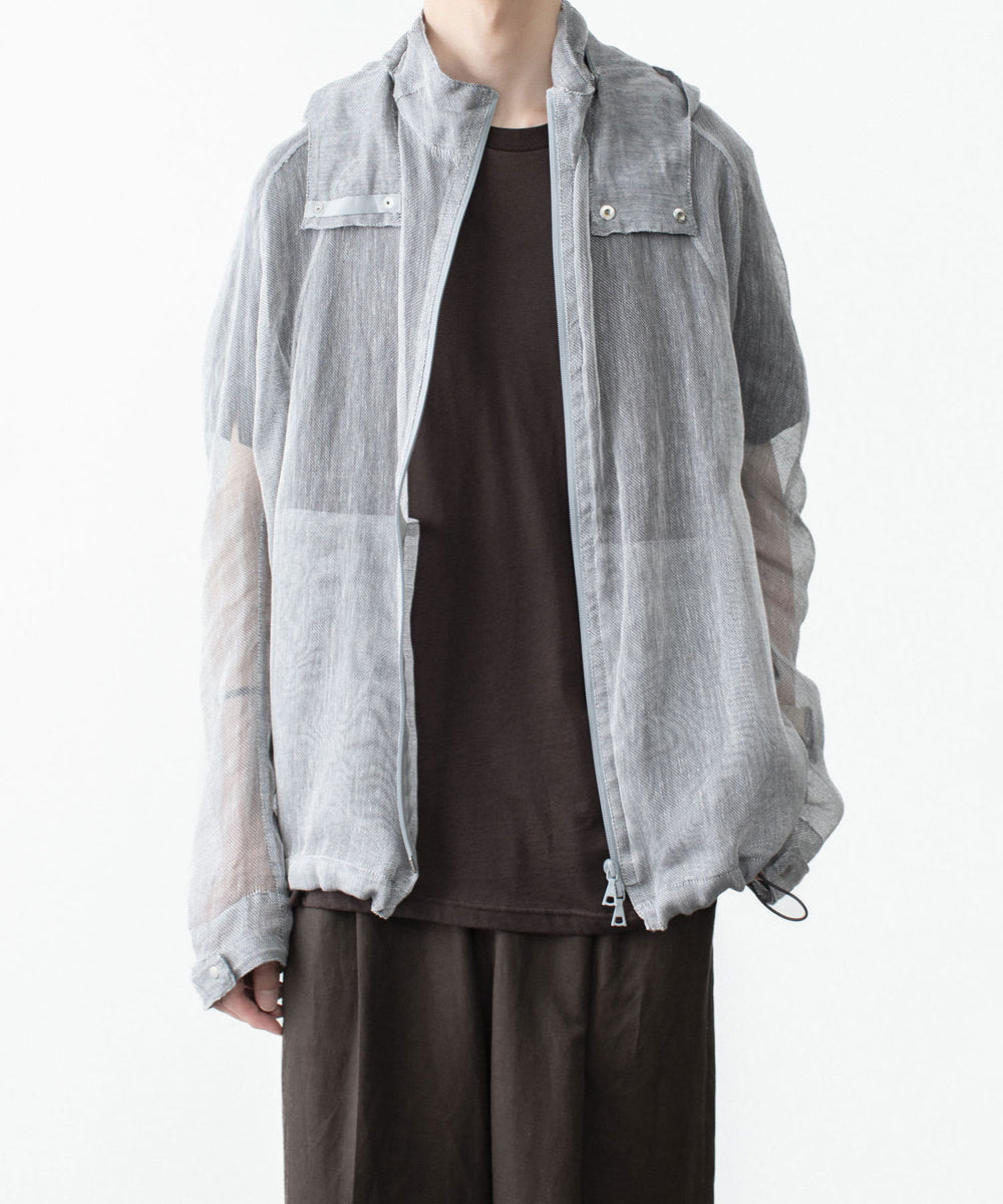 OPPOSE DUALITY オポーズデュアリティのMOSQUITO NET PARKAのLIGHT GRAY公式通販サイトsession福岡セレクトショップ