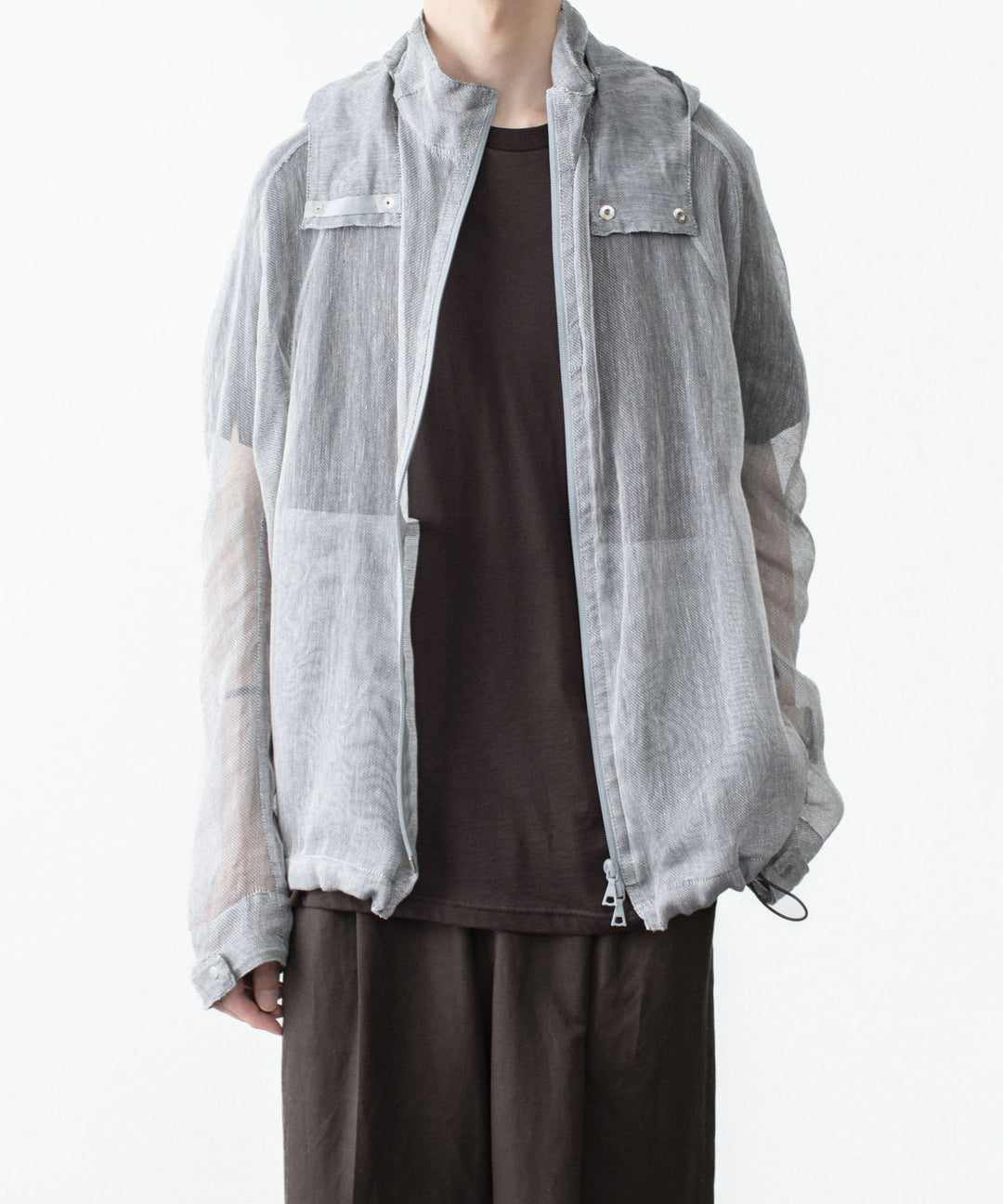 OPPOSE DUALITY オポーズデュアリティのMOSQUITO NET PARKAのLIGHT GRAY公式通販サイトsession福岡セレクトショップ