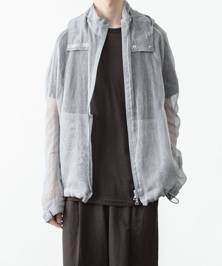 OPPOSE DUALITY オポーズデュアリティのMOSQUITO NET PARKAのLIGHT GRAY公式通販サイトsession福岡セレクトショップ