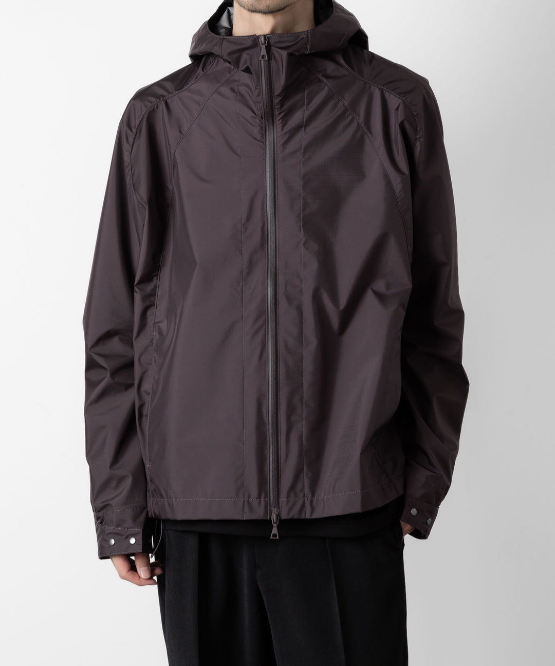 OPPOSE DUALITY オポーズデュアリティのSHORT PARKA 3L NYLON - PURPLE 公式通販サイトsession福岡セレクトショップ