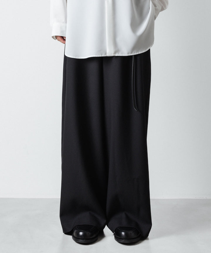 ato(アトウ)のRECYCLE POLYESTER WIDE PANTS - BLACKの公式通販サイトsession福岡セレクトショップ