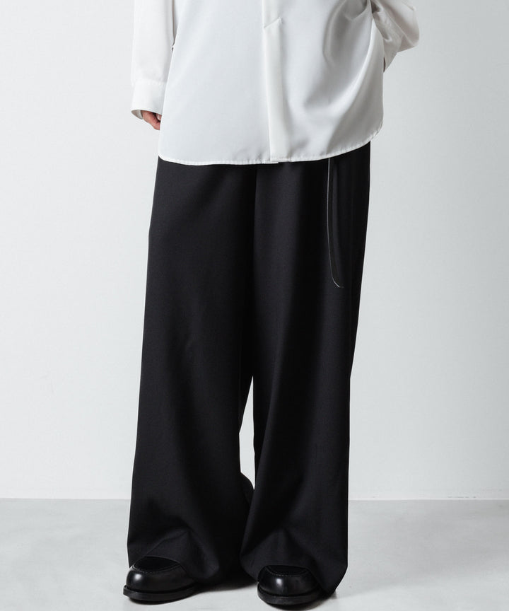 ato(アトウ)のRECYCLE POLYESTER WIDE PANTS - BLACKの公式通販サイトsession福岡セレクトショップ
