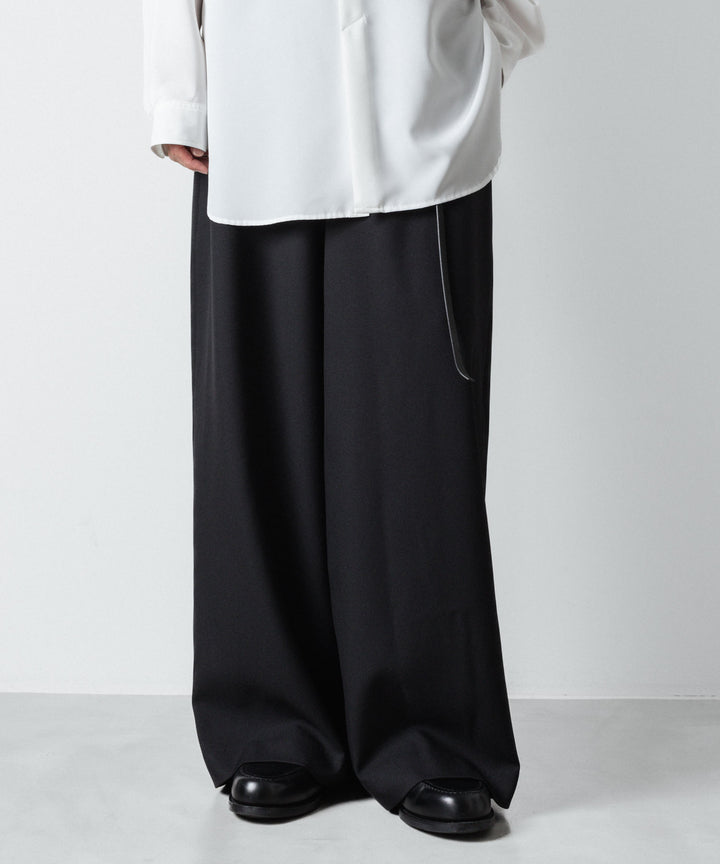 ato(アトウ)のRECYCLE POLYESTER WIDE PANTS - BLACKの公式通販サイトsession福岡セレクトショップ
