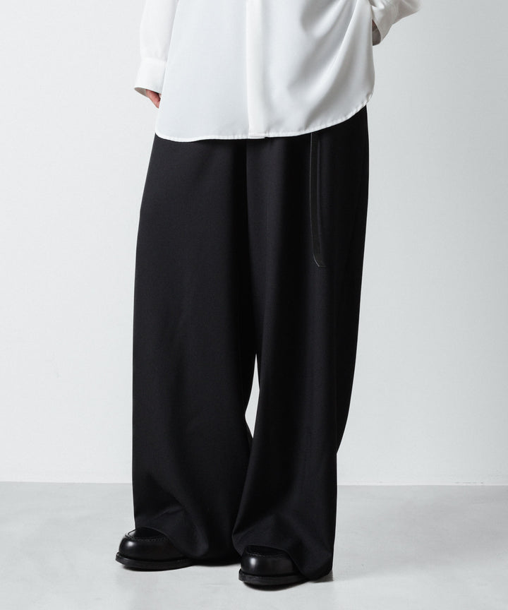 ato(アトウ)のRECYCLE POLYESTER WIDE PANTS - BLACKの公式通販サイトsession福岡セレクトショップ