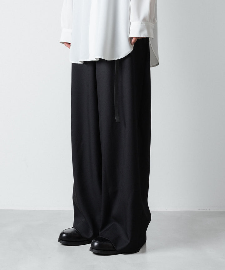 ato(アトウ)のRECYCLE POLYESTER WIDE PANTS - BLACKの公式通販サイトsession福岡セレクトショップ