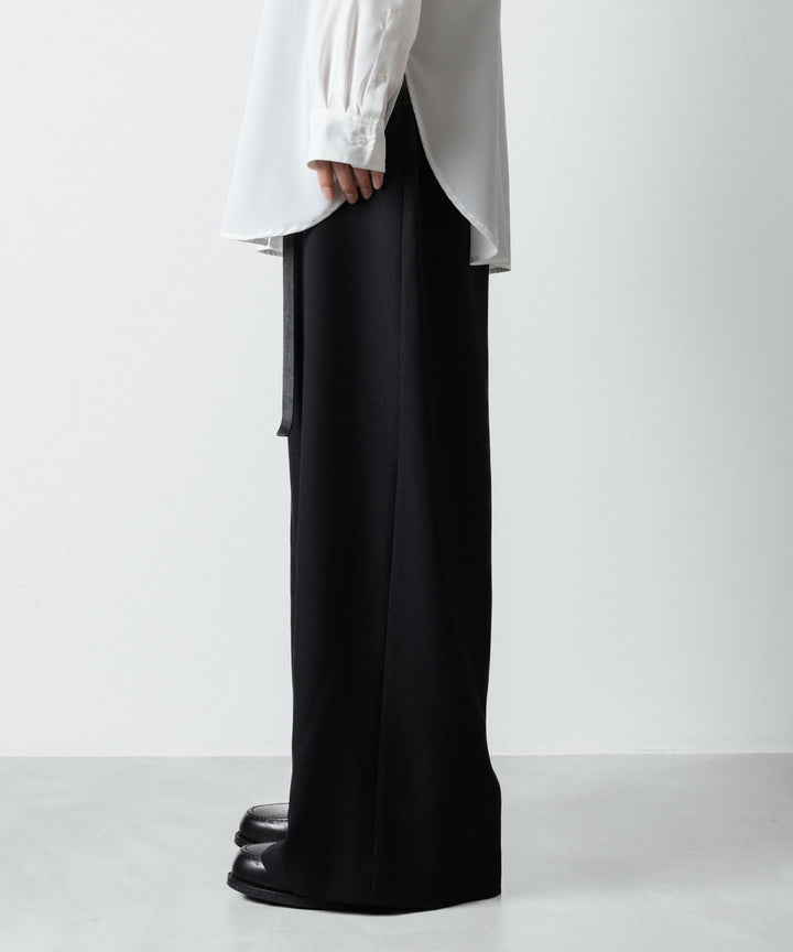 ato(アトウ)のRECYCLE POLYESTER WIDE PANTS - BLACKの公式通販サイトsession福岡セレクトショップ