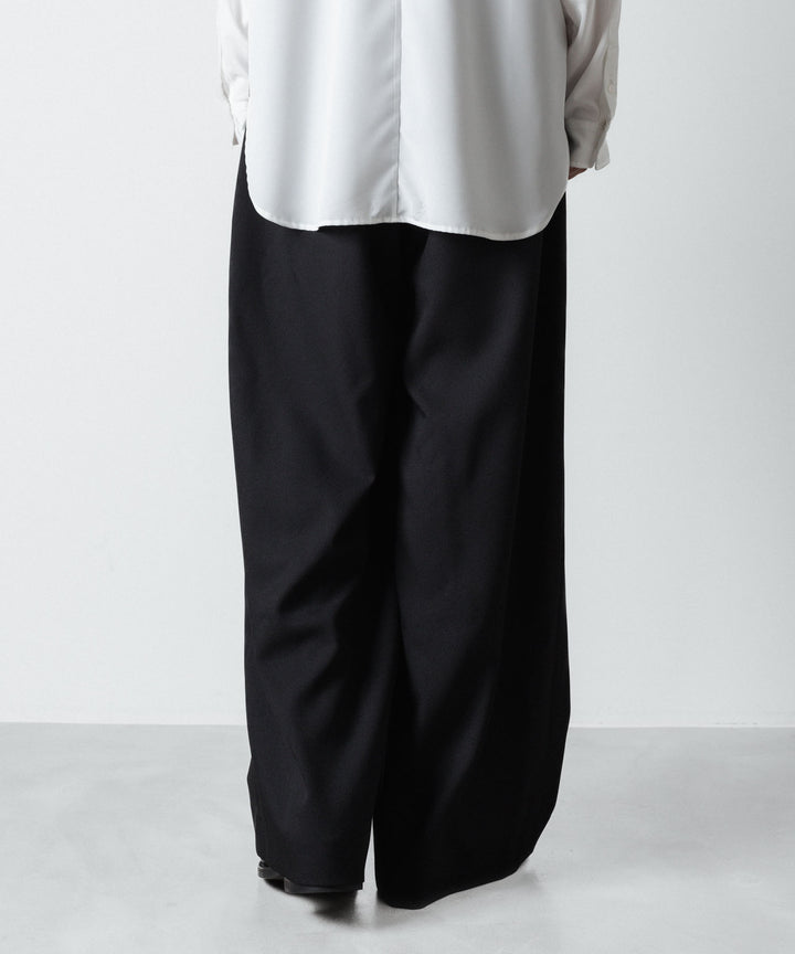 ato(アトウ)のRECYCLE POLYESTER WIDE PANTS - BLACKの公式通販サイトsession福岡セレクトショップ