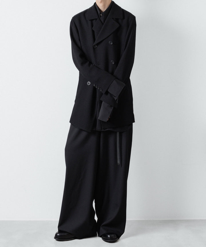 ato(アトウ)のRECYCLE POLYESTER WIDE PANTS - BLACKの公式通販サイトsession福岡セレクトショップ