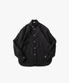 【phebus】WOOL LINEN SHIRT - BLACK