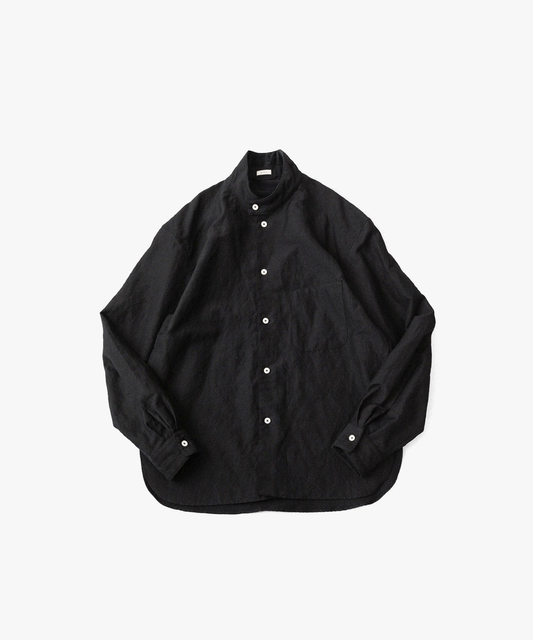 phebus- フィーバスのWOOL LINEN SHIRTのBLACK公式通販サイトsession福岡セレクトショップ