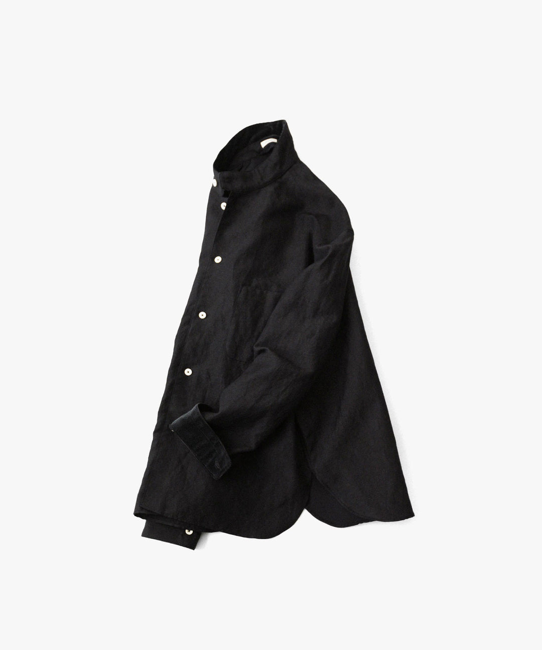 phebus- フィーバスのWOOL LINEN SHIRTのBLACK公式通販サイトsession福岡セレクトショップ