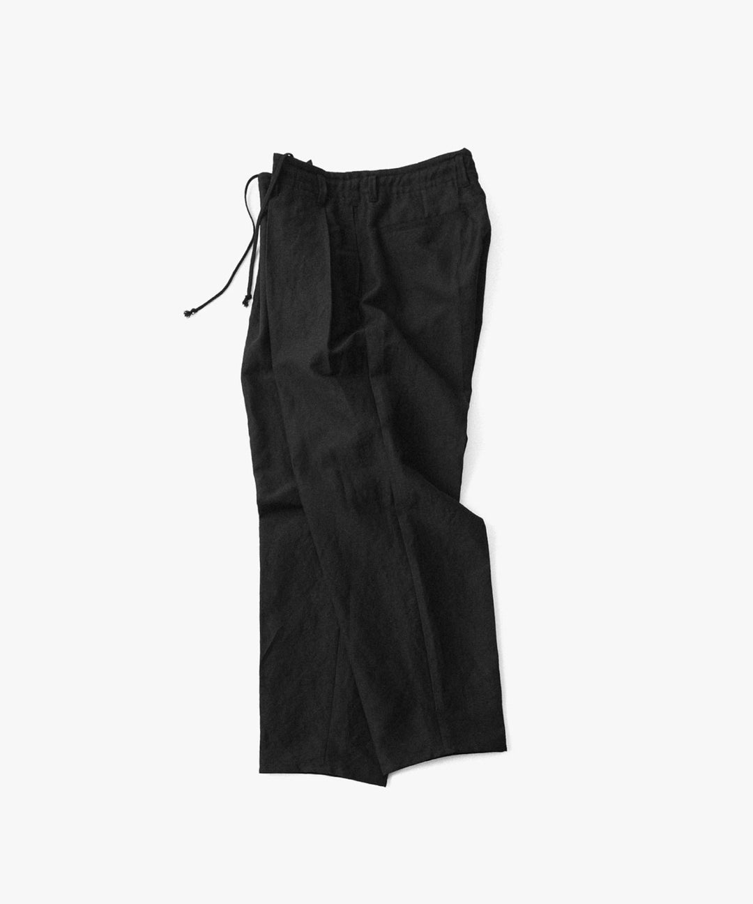 phebus- フィーバスのWOOL LINEN WIDE TAPERED PANTSのBLACK公式通販サイトsession福岡セレクトショップ