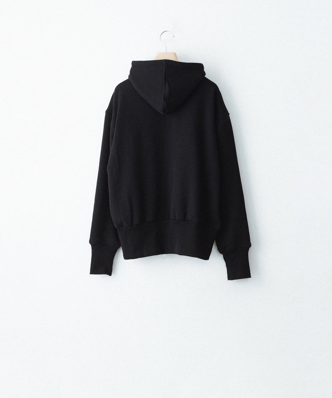 【REVERBERATE】TWO TONE HOODY - BLACK