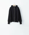 【REVERBERATE】TWO TONE HOODY - BLACK