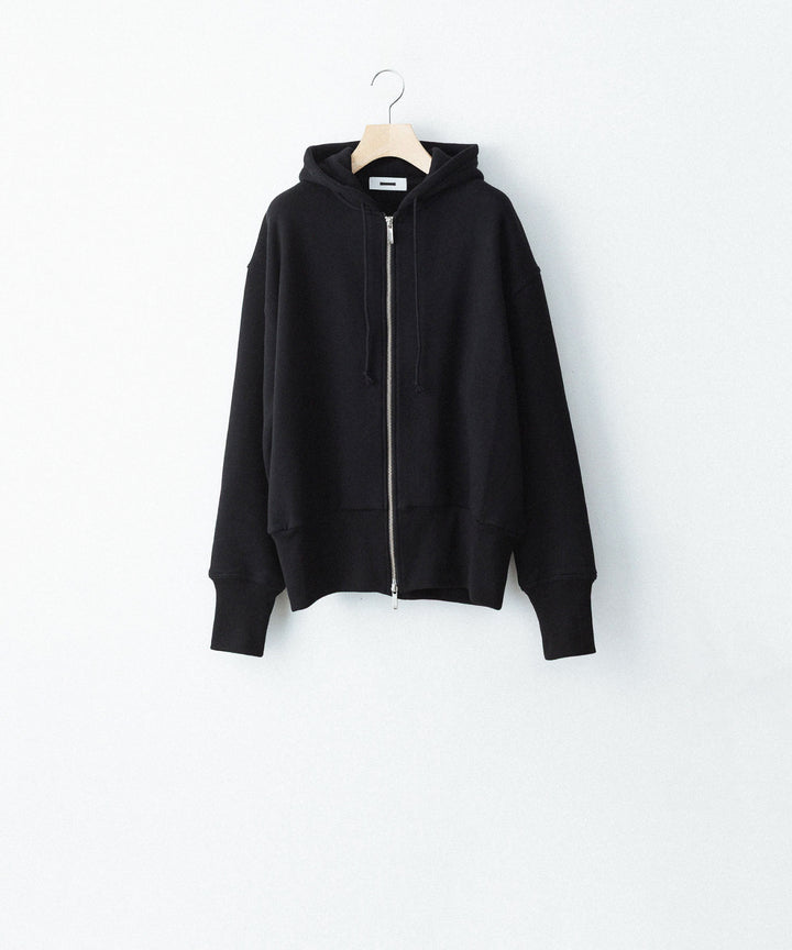 【REVERBERATE】TWO TONE HOODY - BLACK