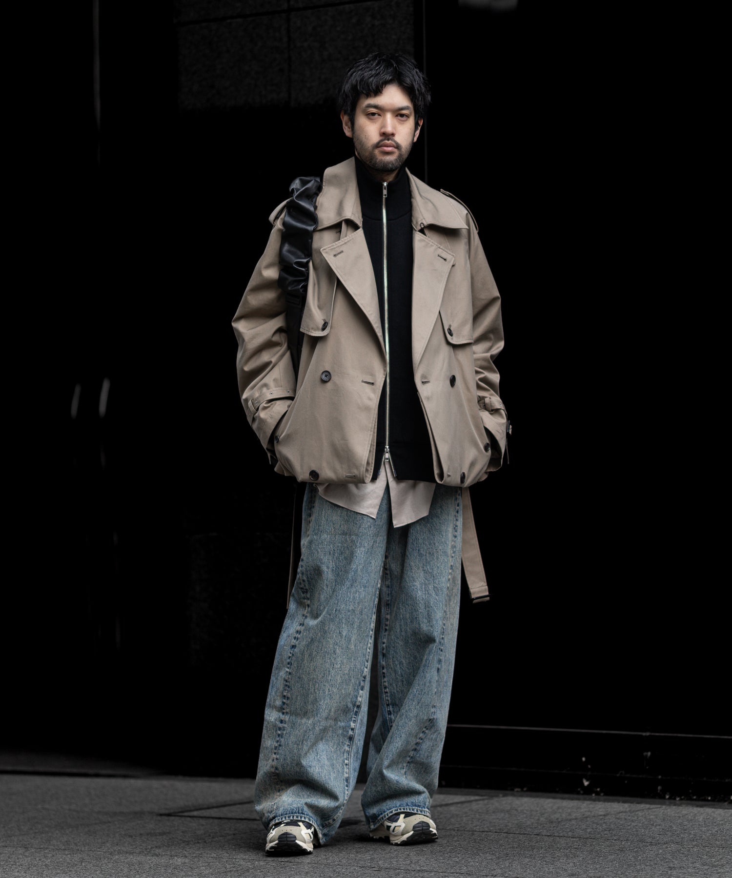 ssstein(シュタイン)の24AWコレクション LAYERED SHORT TRENCH COAT - BEIGE 公式通販サイトsession福岡セレクトショップ