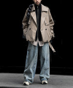 画像をギャラリービューアに読み込む, ssstein(シュタイン)の24AWコレクション LAYERED SHORT TRENCH COAT - BEIGE 公式通販サイトsession福岡セレクトショップ
