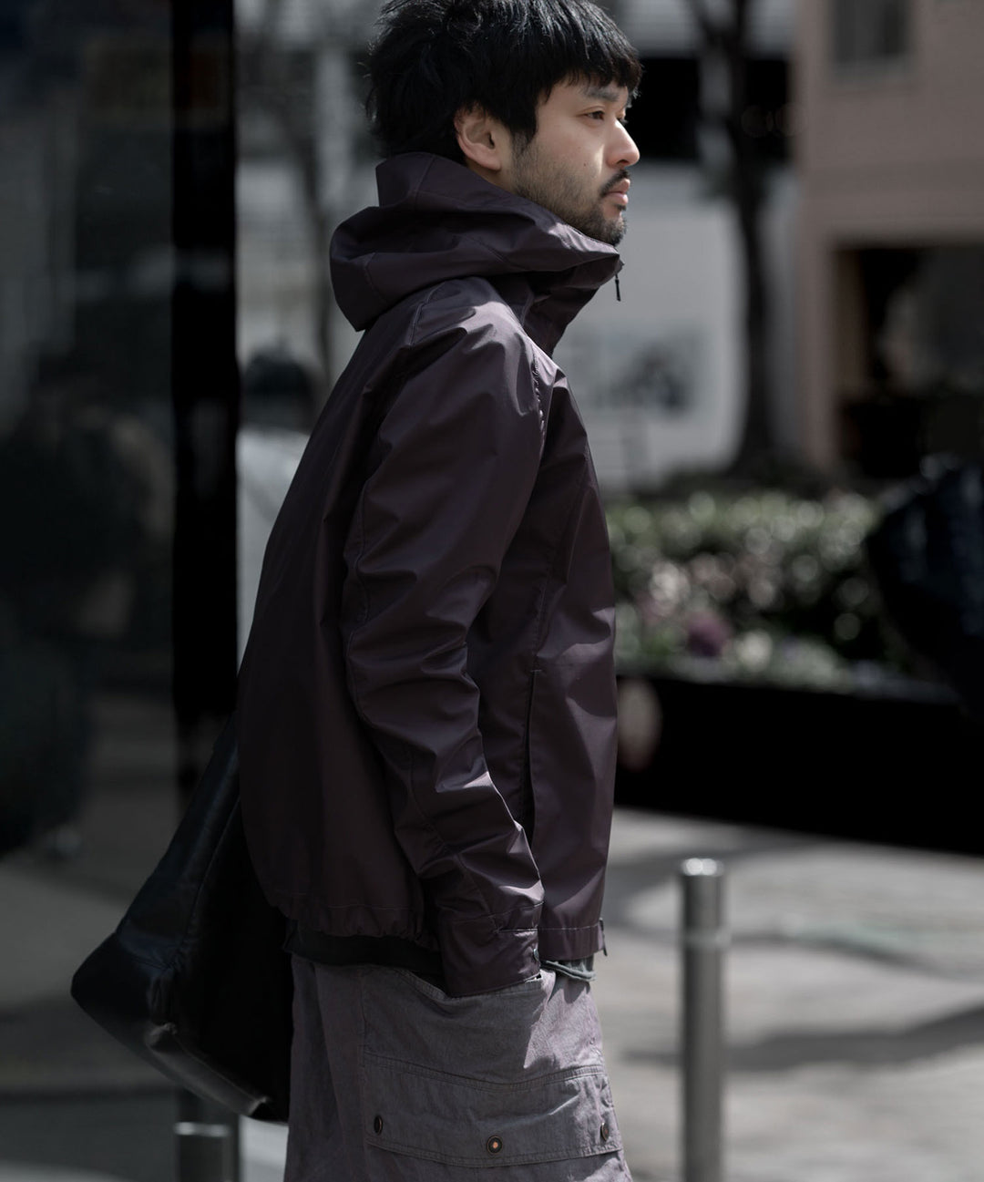 OPPOSE DUALITY オポーズデュアリティのSHORT PARKA 3L NYLON - PURPLE 公式通販サイトsession福岡セレクトショップ