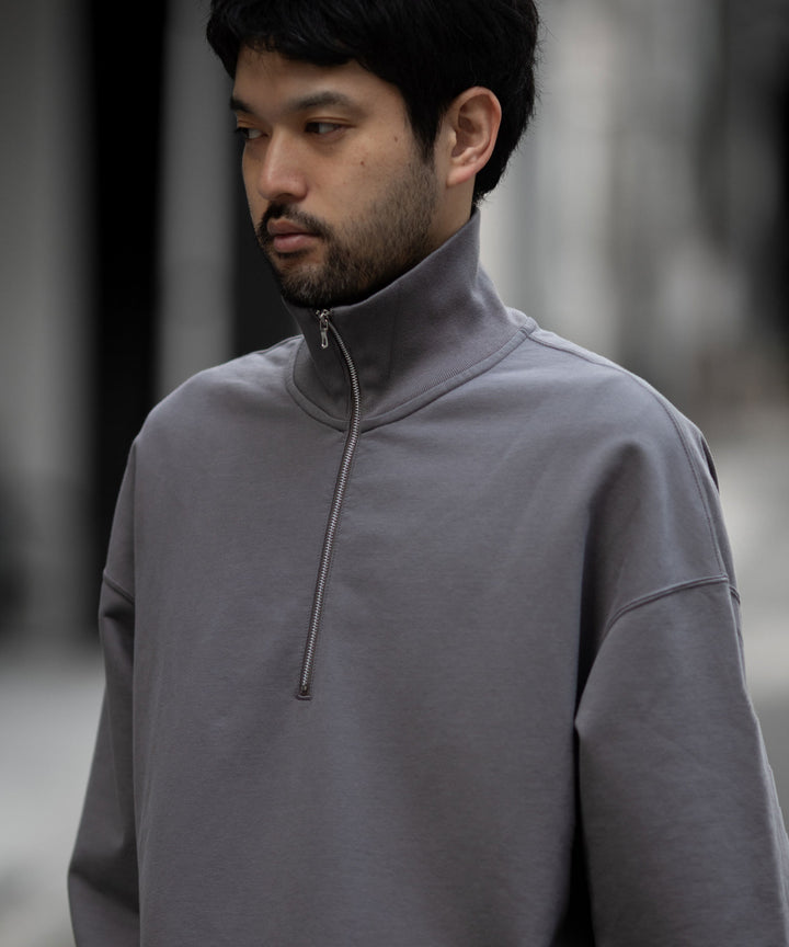KANEMASA PHIL. カネマサフィルの36G SUPER FINE GAUGE HALF ZIP PULLOVER - CHARCOALの公式通販サイトsession福岡セレクトショップ