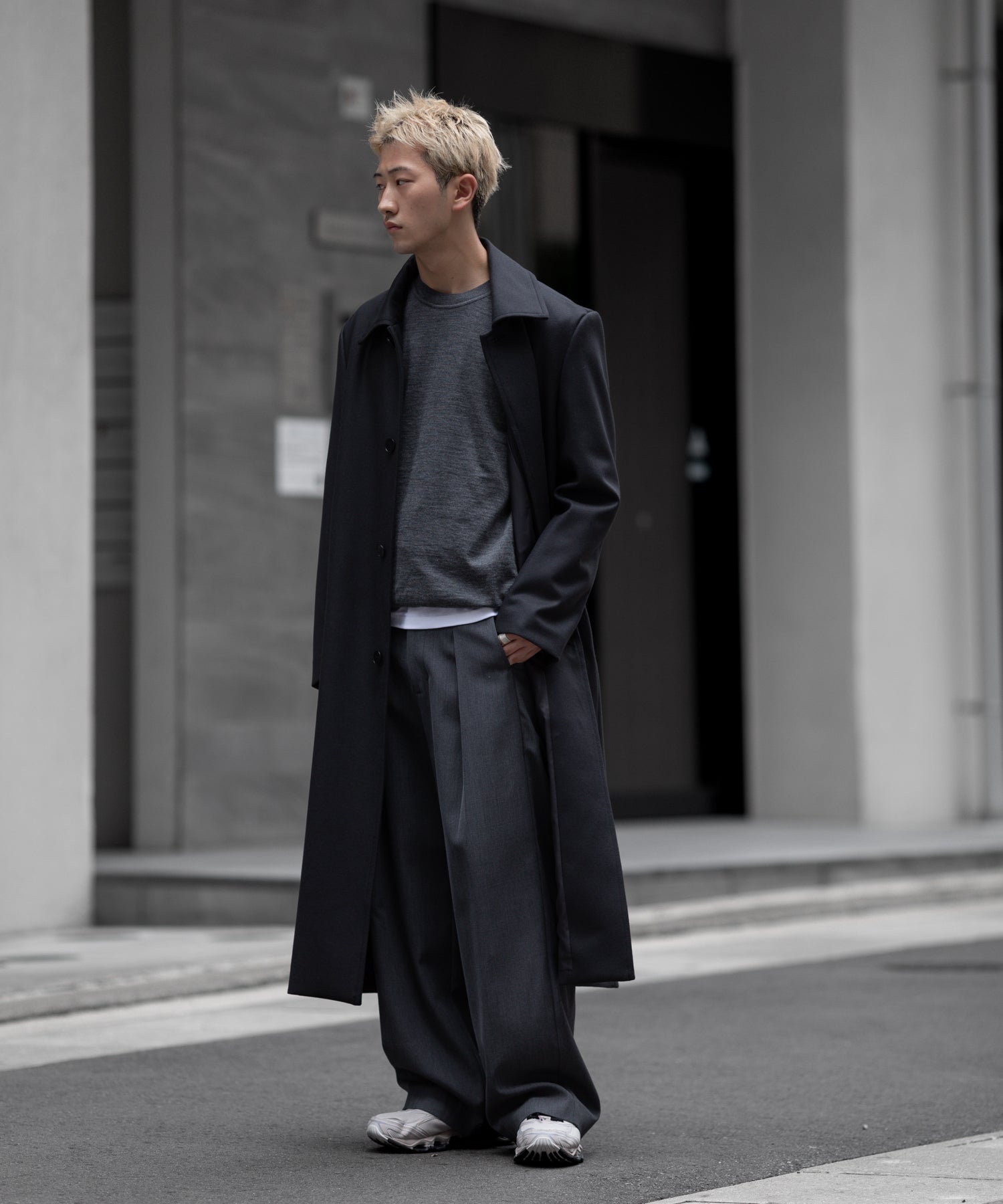 VEIN ヴェインのWO DOUBLE MELTON MAXI COAT - BLACKの公式通販サイトsession福岡セレクトショップ