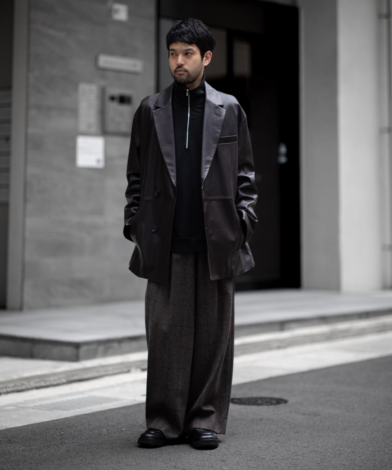 ssstein(シュタイン)の24AWコレクション OVERTUCKED EXTRA WIDE TROUSERS - GLEN CHECK 公式通販サイトsession福岡セレクトショップ