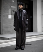 画像をギャラリービューアに読み込む, ssstein(シュタイン)の24AWコレクション OVERTUCKED EXTRA WIDE TROUSERS - GLEN CHECK 公式通販サイトsession福岡セレクトショップ
