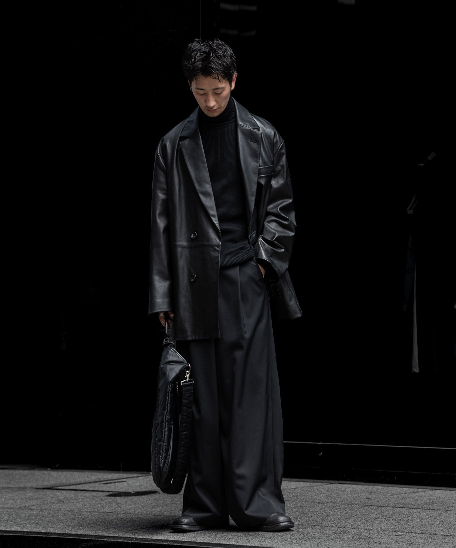 ssstein(シュタイン)の24AWコレクション OVERTUCKED EXTRA WIDE TROUSERS - BLACK 公式通販サイトsession福岡セレクトショップ