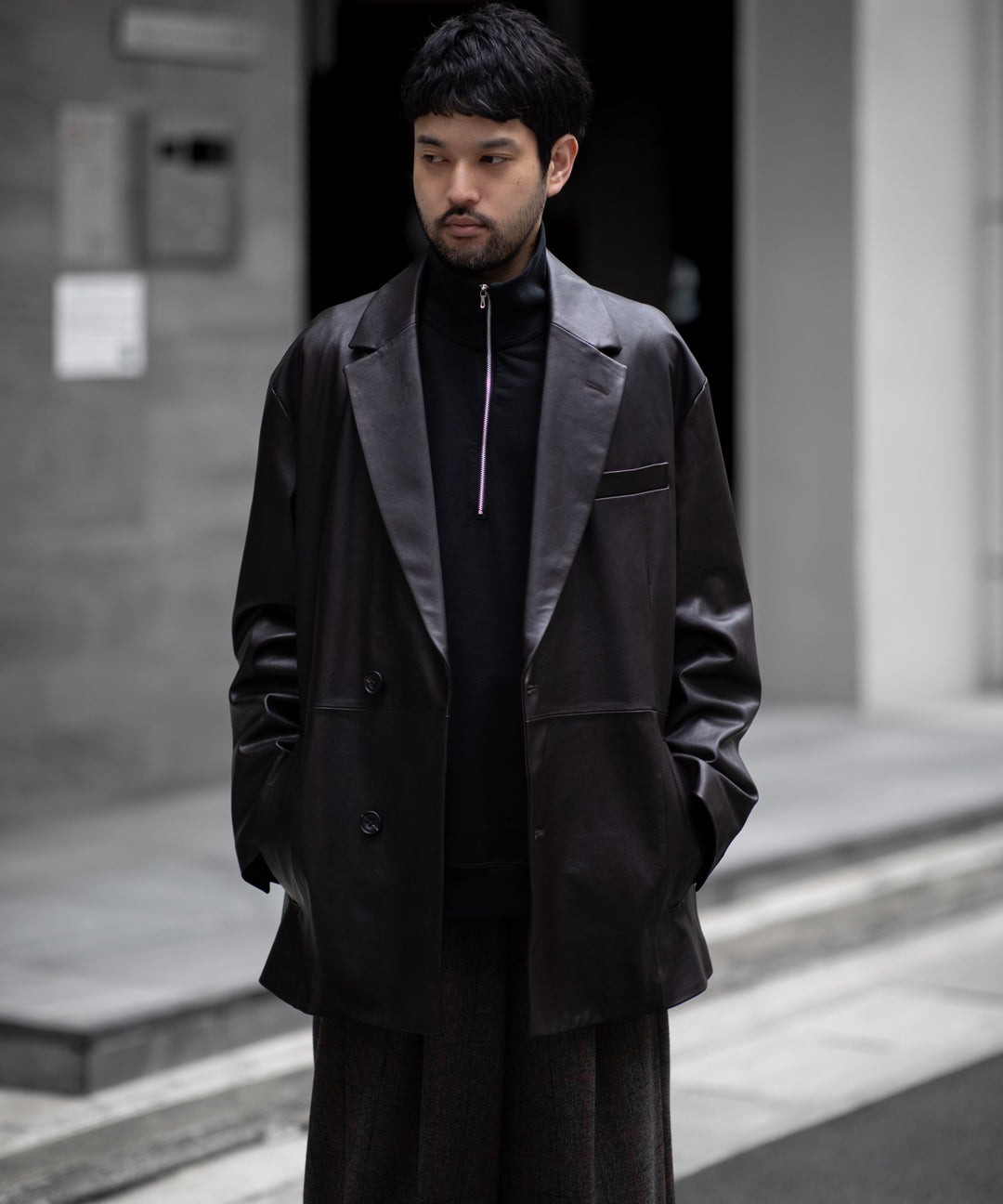 KANEMASA PHIL. カネマサフィルの36G SUPER FINE GAUGE HALF ZIP PULLOVER - BLACKの公式通販サイトsession福岡セレクトショップ 