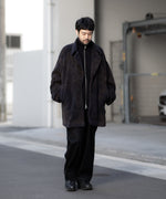 画像をギャラリービューアに読み込む, 【ssstein】OVERSIZED DRIVERS KNIT ZIP JACKET - DARK NAVY
