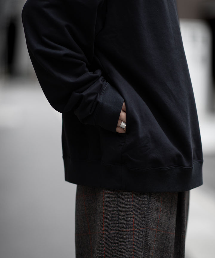 KANEMASA PHIL. カネマサフィルの36G SUPER FINE GAUGE HALF ZIP PULLOVER - BLACKの公式通販サイトsession福岡セレクトショップ 