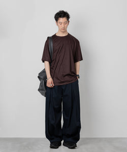 【KANEMASA PHIL.】カネマサフィル36G WOOL SILKY TEEのBROWNの公式通販サイトsession福岡セレクトショップ