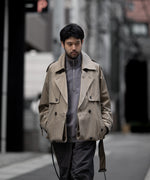 画像をギャラリービューアに読み込む, 【ssstein】LAYERED SHORT TRENCH COAT - BEIGE
