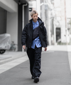 ssstein(シュタイン)の24AWコレクション EASY WIDE TROUSERS (2/72梳毛フラノ) - BLACK 公式通販サイトsession福岡セレクトショップ