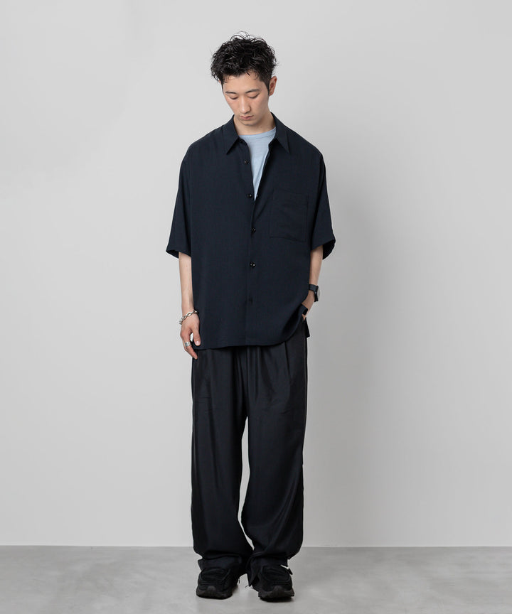 【stein】ssstein シュタインのCUPRO WIDE EASY TROUSERSのBLACK 公式通販サイトsession福岡セレクトショップ