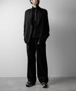 画像をギャラリービューアに読み込む, ATTACHMENT アタッチメントのWASHABLE WO/PE STRETCH SAXONY OVERSIZED LIGHT JACKET - BLACK 公式通販サイトsession福岡セレクトショップ
