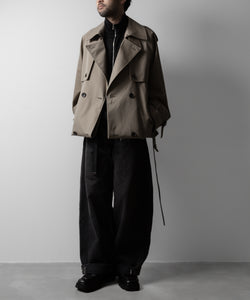 ssstein(シュタイン)の24AWコレクション LAYERED SHORT TRENCH COAT - BEIGE 公式通販サイトsession福岡セレクトショップ