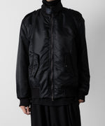 画像をギャラリービューアに読み込む, ato(アトウ)のSTAND COLLAR MA1 BLOUSON - BLACKの公式通販サイトsession福岡セレクトショップ
