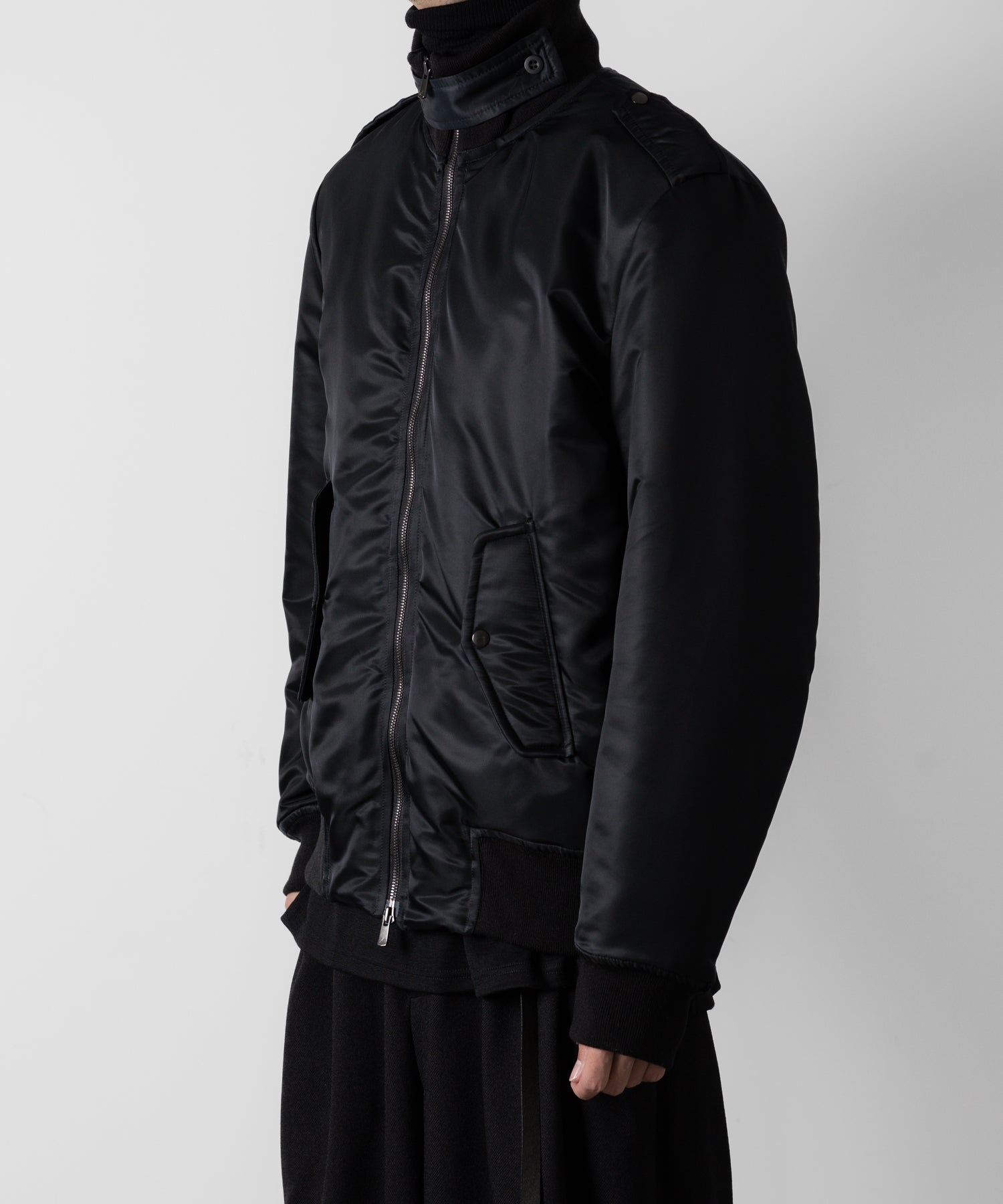 ato(アトウ)のSTAND COLLAR MA1 BLOUSON - BLACKの公式通販サイトsession福岡セレクトショップ